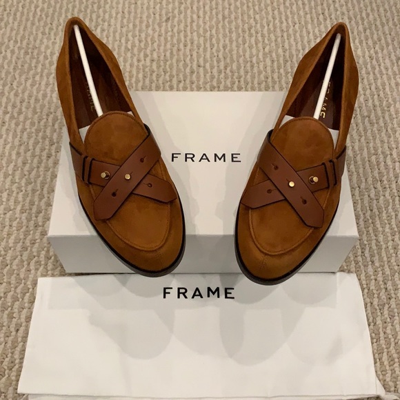 Frame Le Larchmont Loafer in Whiskey BNIB - Picture 6 of 8